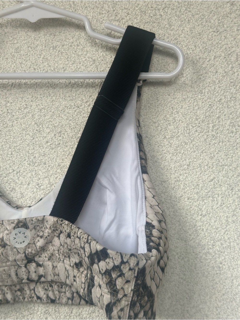 Varley Snake Print Sports Bra Size Small Performance First Racerback - Picture 6 of 6